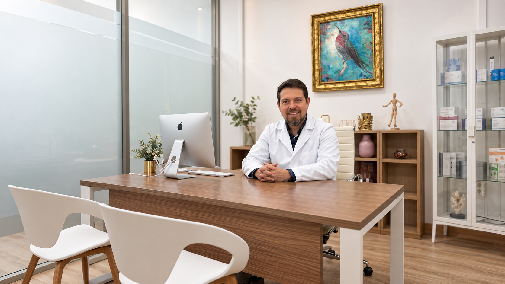 Dr. José Luis Rosales en consulta de Reumatología en Santa Cruz de Tenerife